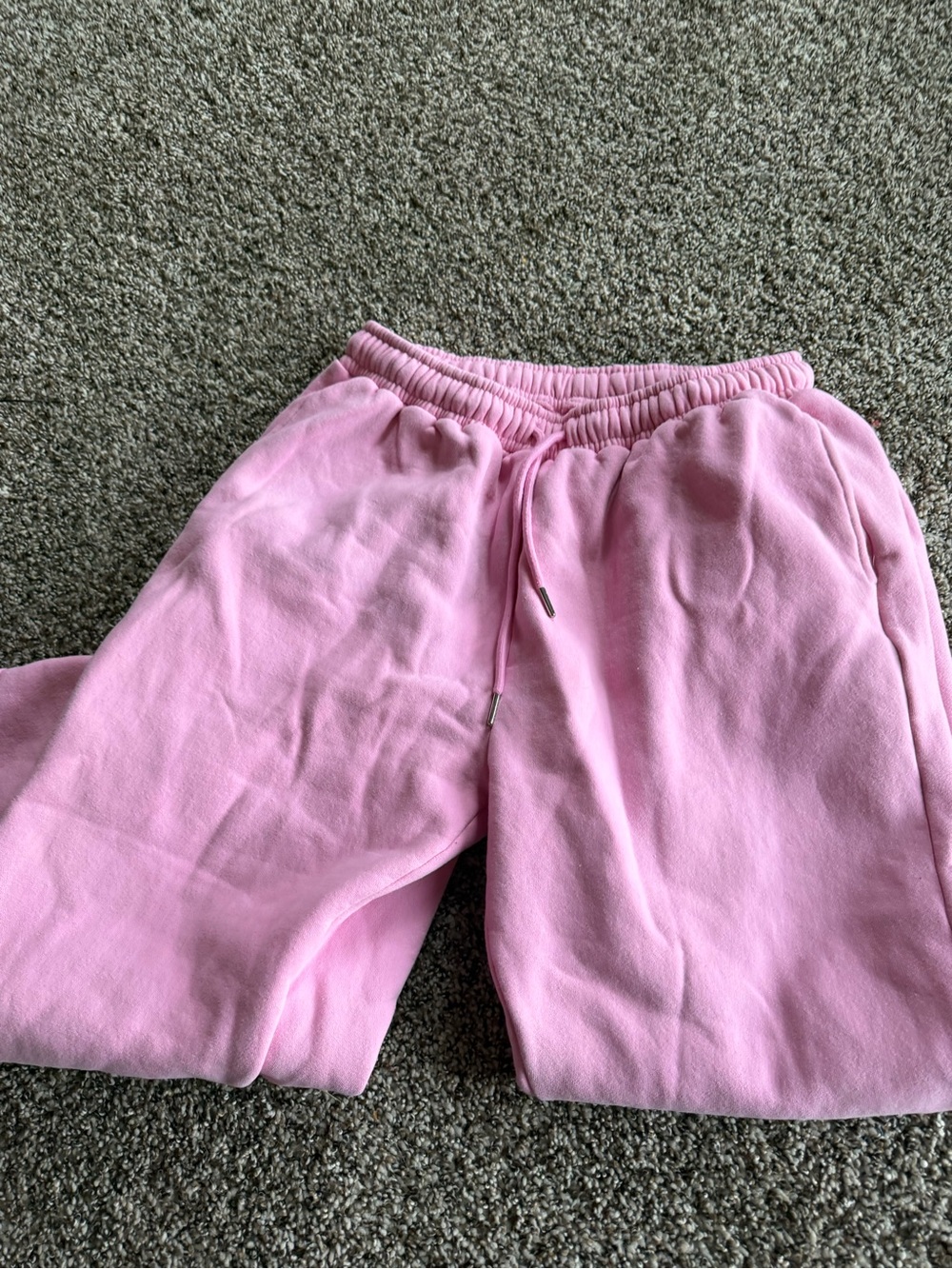 Girls' Pink Drawstring Sweatpants - Cozy Everyday Joggers - Picture 2 of 4